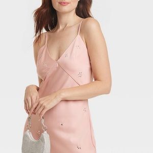 Dust Pink Embellished Dress